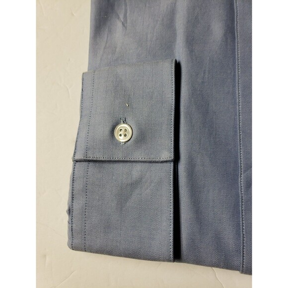 Calvin Klein Designer's Men's Long Sleeve Blue Dress Shirt 16"  34" x 35" NEW - Picture 11 of 11